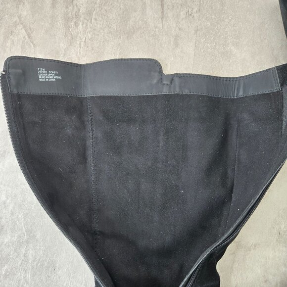 Born Of Concept Knee High Boots 7.5 Black Suede Equestrian Western Riding Tall - Picture 8 of 15
